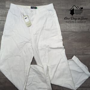 Dockers High Straight Linen Pants Size 29 (8) Tall